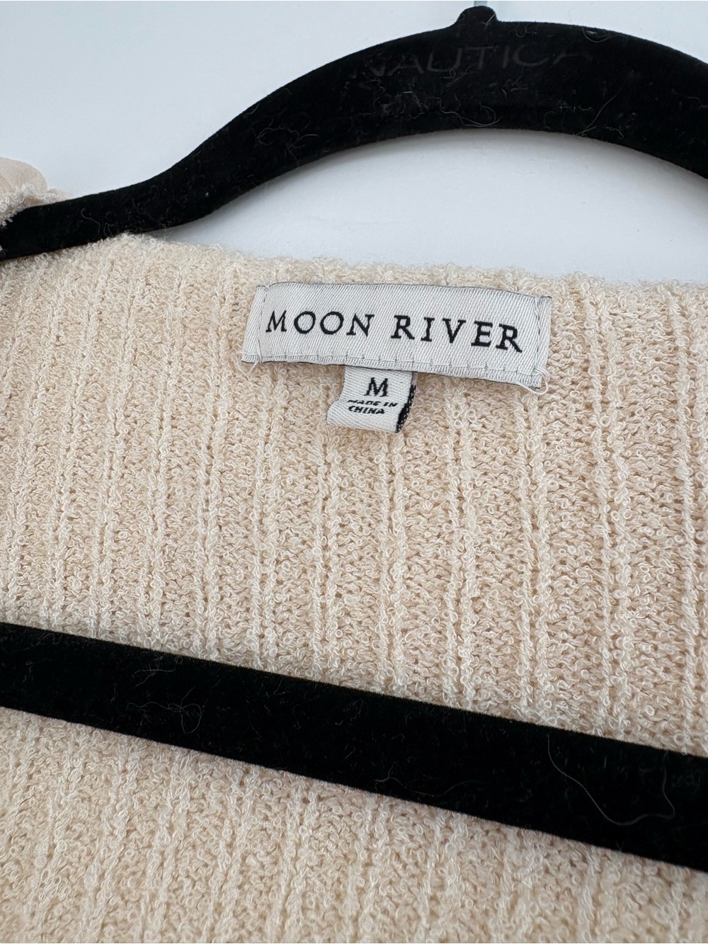 New Moon River Cream Ruffle Knit Top - Picture 6 of 8